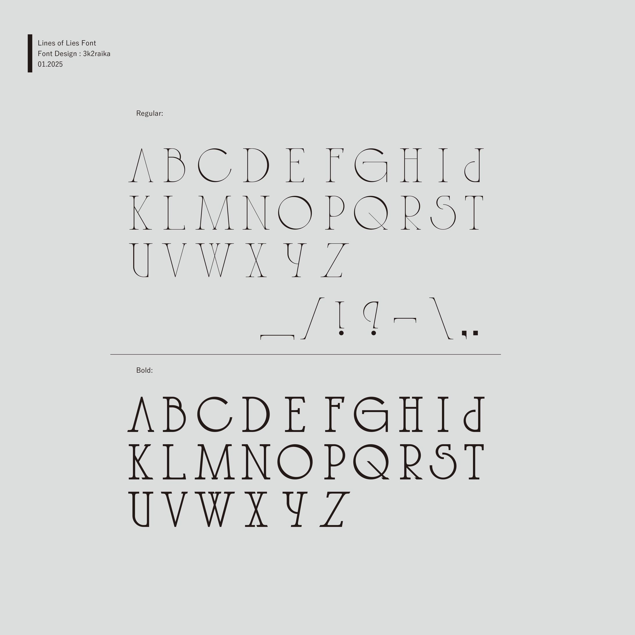 Lines of Lies Font-1
