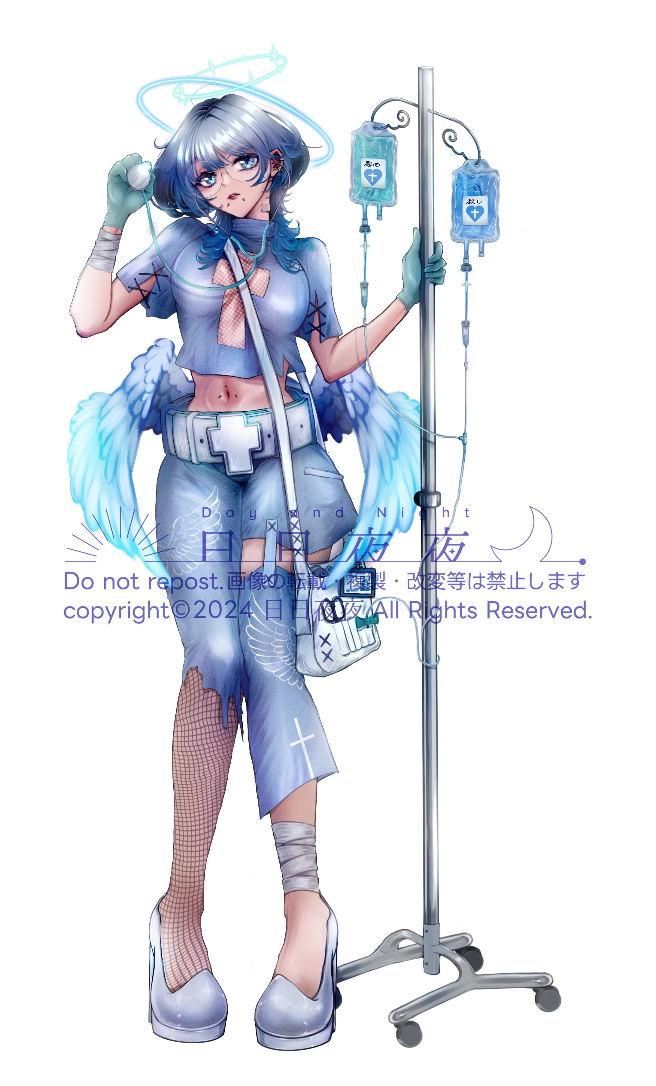 キャラクターデザイン：ナースの女の子-1