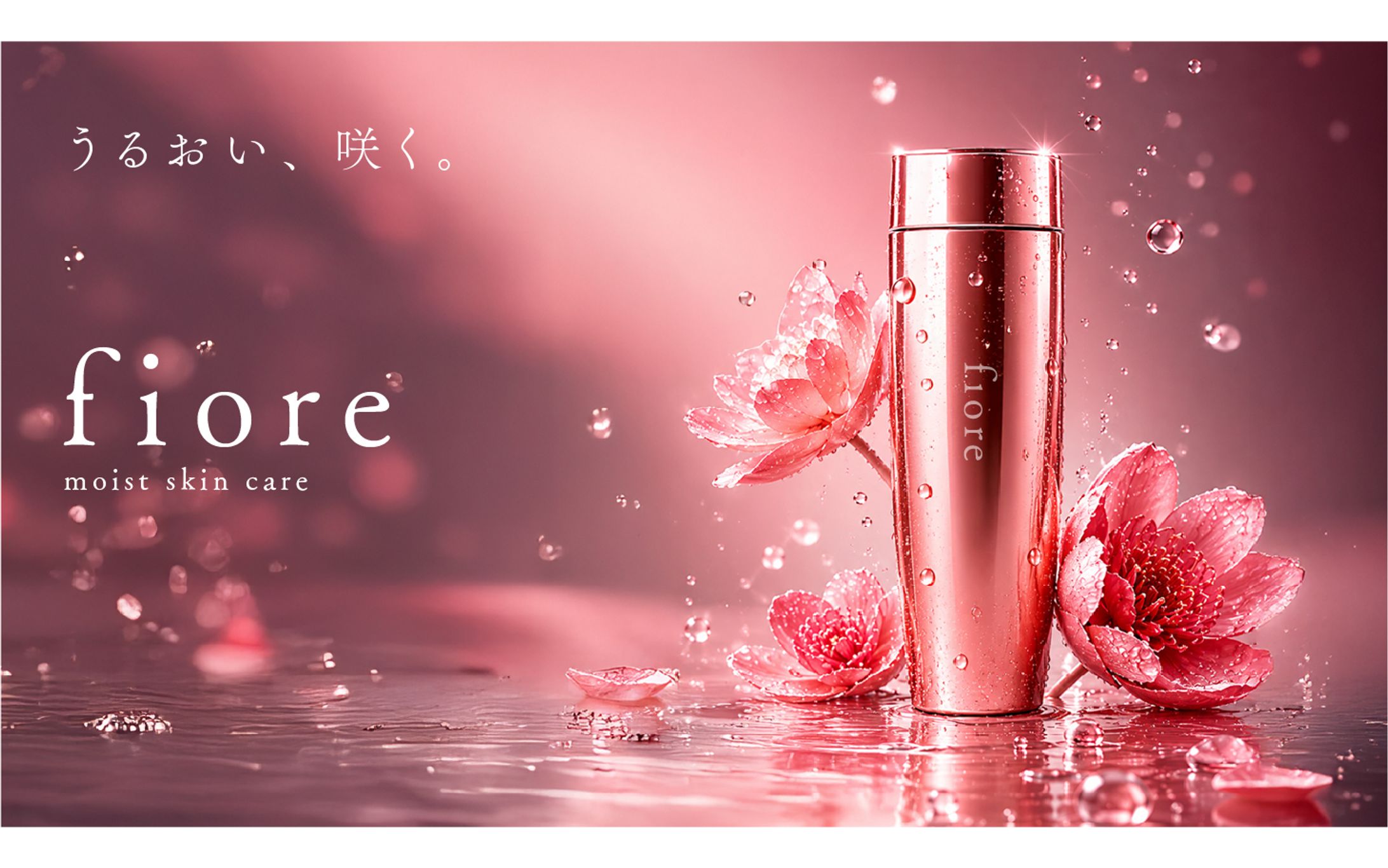 保湿・血色改善スキンケアシリーズ「fiore フィオレ」ブランディングデザイン-1