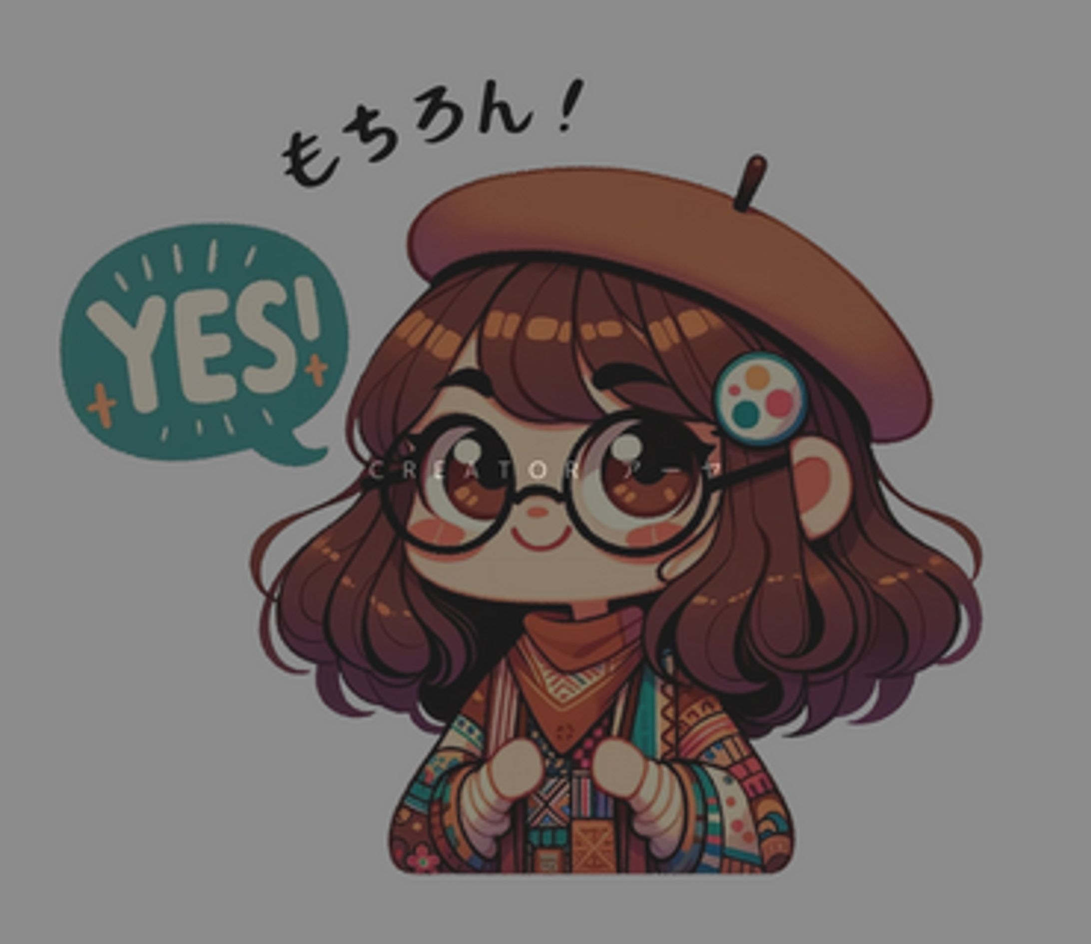 LINEスタンプ　アーヤの使える日常会話-1