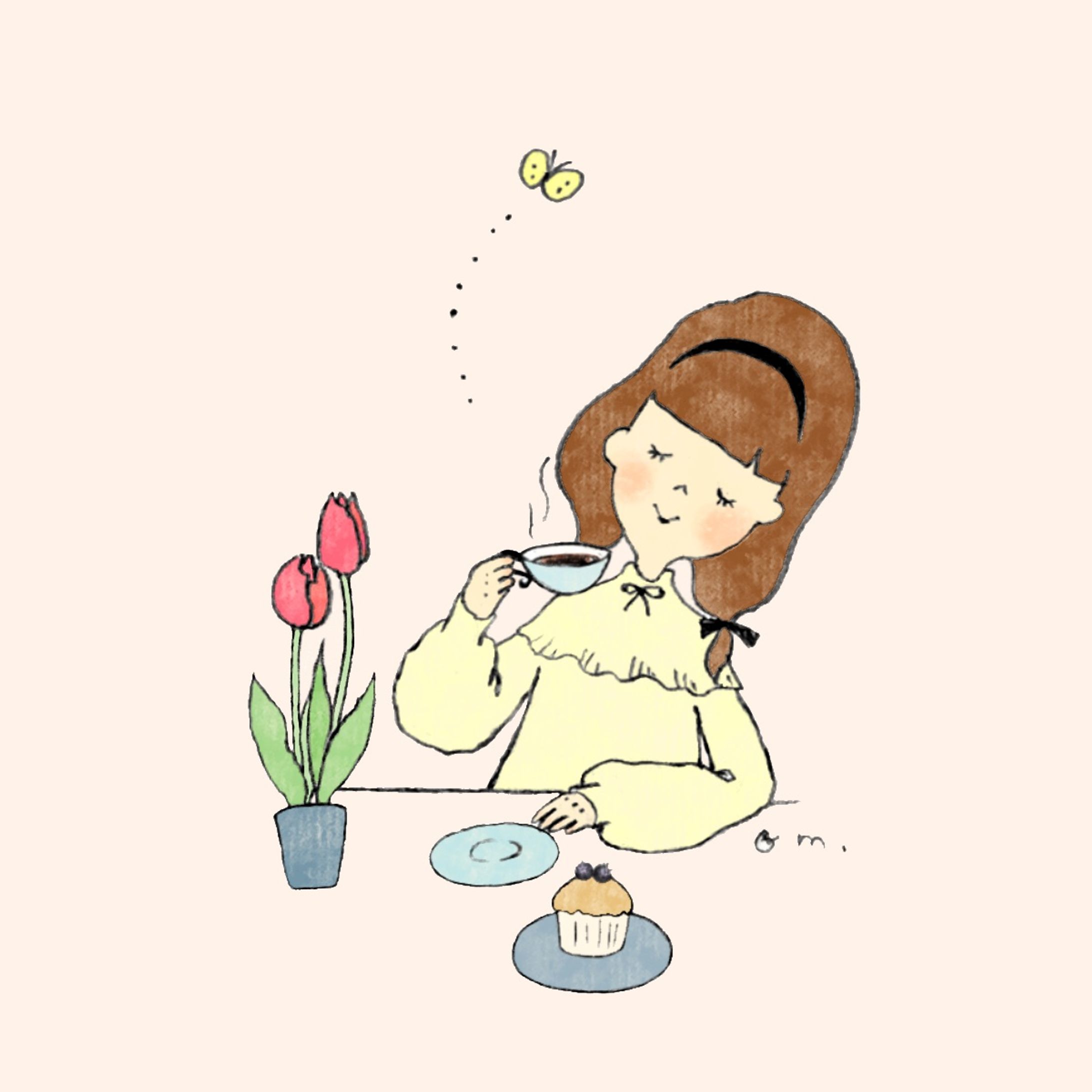 【ご依頼】喫茶店の宣伝用イラスト-1