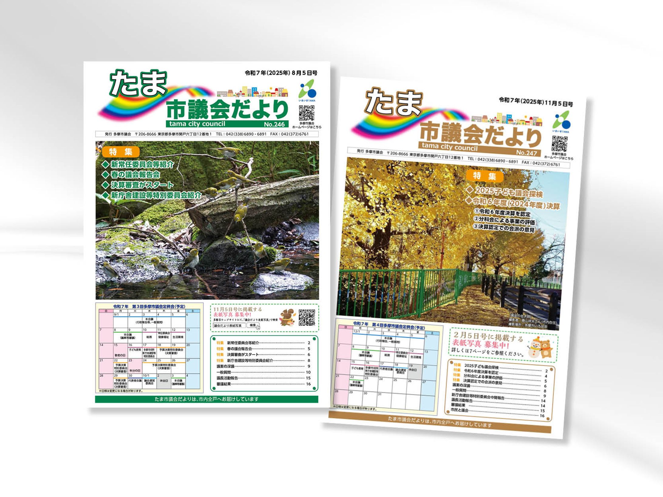 多摩市広報誌　市議会だより-1