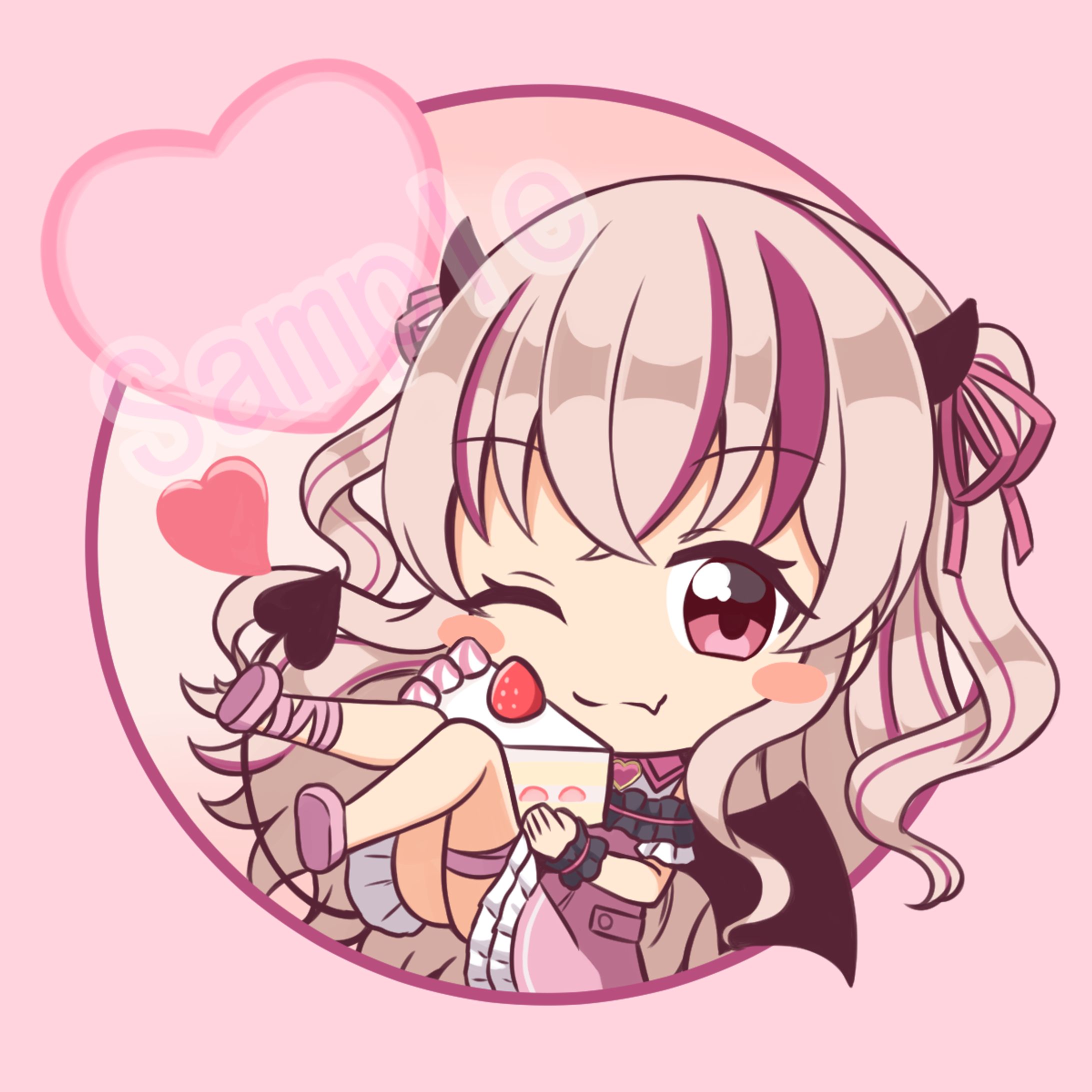 Vtuber 楪まひる様 配信用イラスト-1