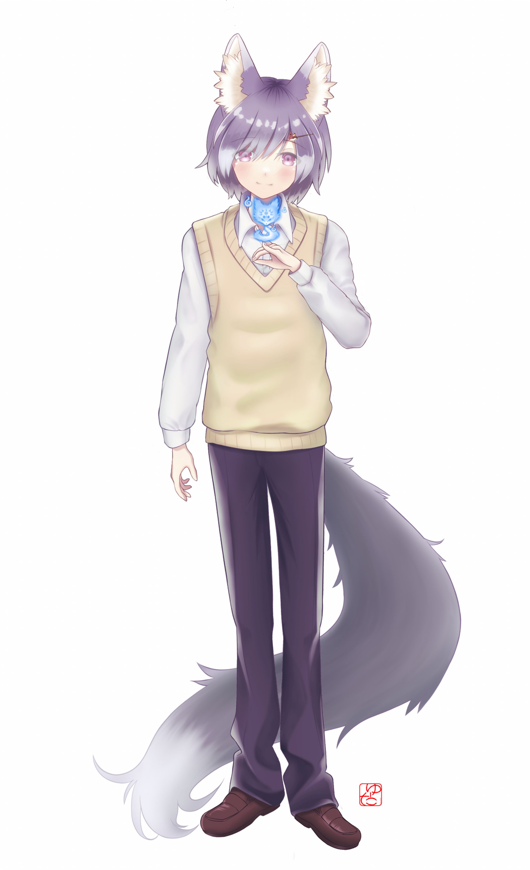 キツネの少年-1