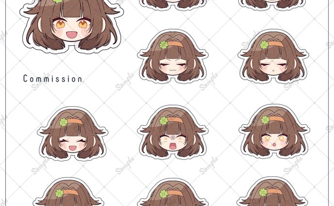  ▍個人様　‐　フレークイラスト