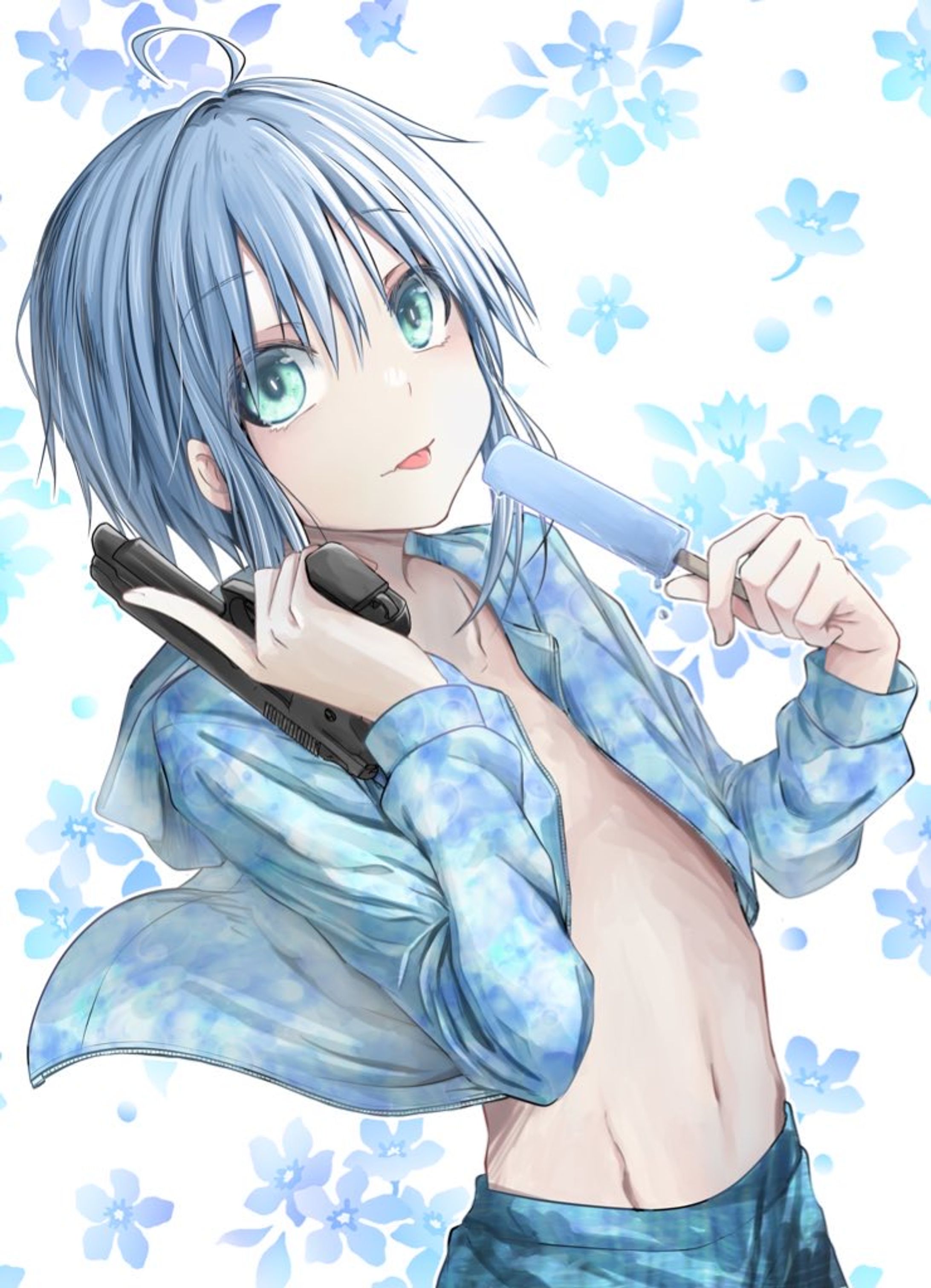 夏の青色-1