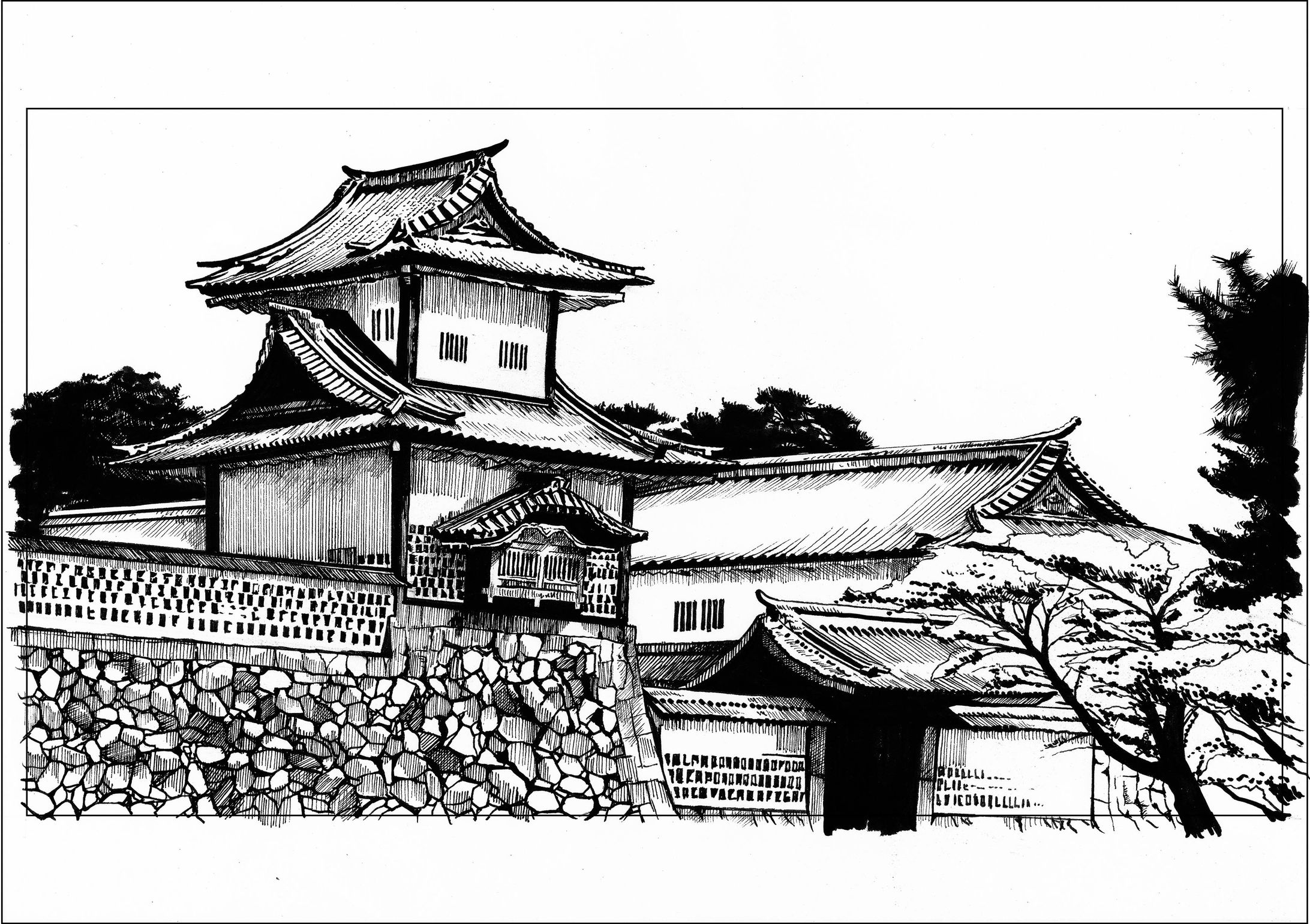 「住まいル」CMイラスト原画-1