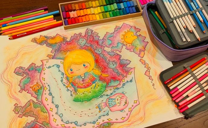 絵を描く人の絵