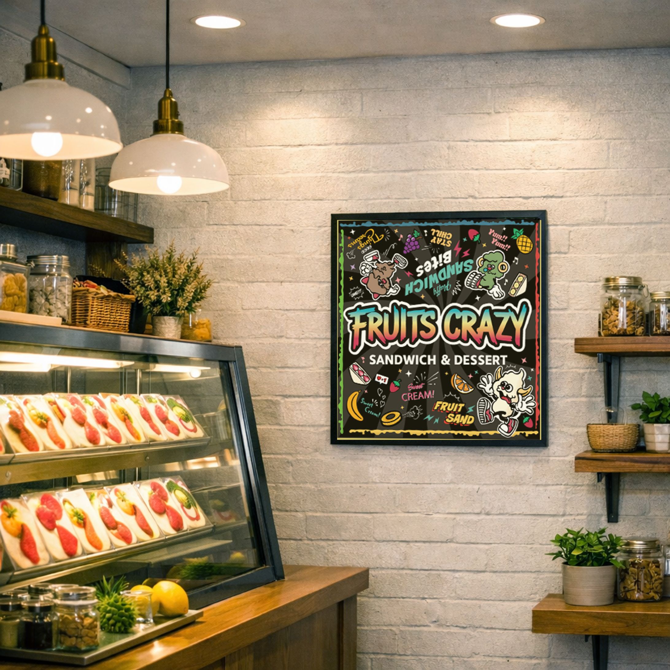 フルーツサンド屋さんの看板-1