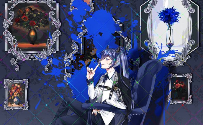 せしゅまる様から百目鬼ユエン様へ／1枚絵