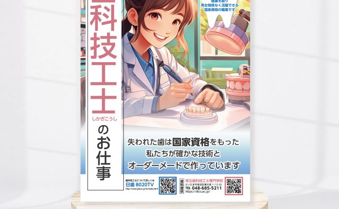 「実績」歯科技工士のお仕事ポスター
