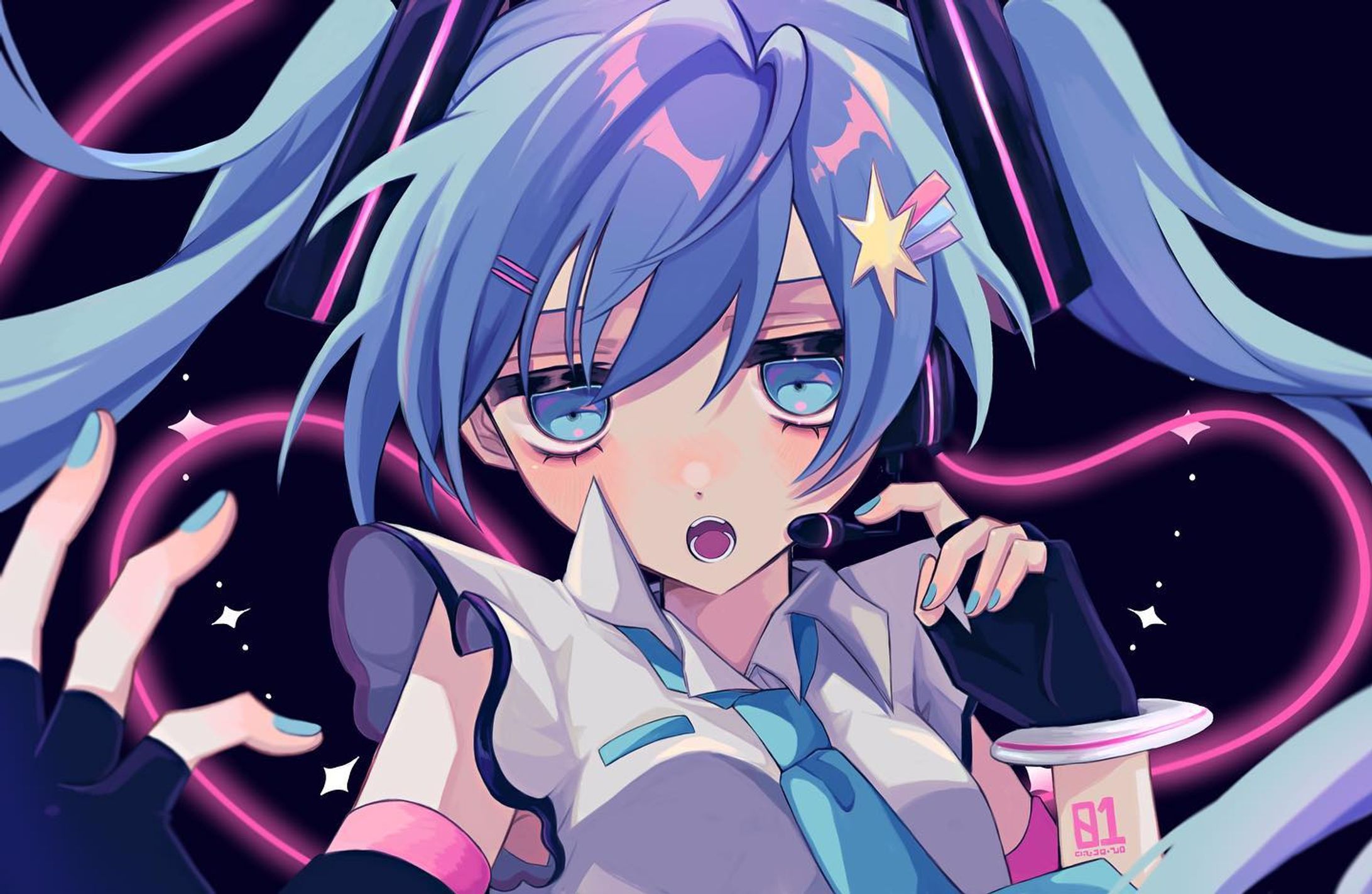 初音ミク
･
･
 #初音ミク #初音ミクイラスト  #絵描きさんと繋がりたい  #mikuhatsune  #illustration-1