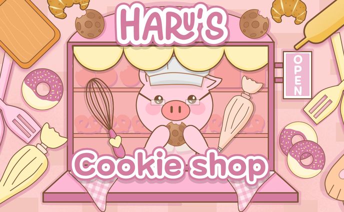 Set Up custom cookie shop themed