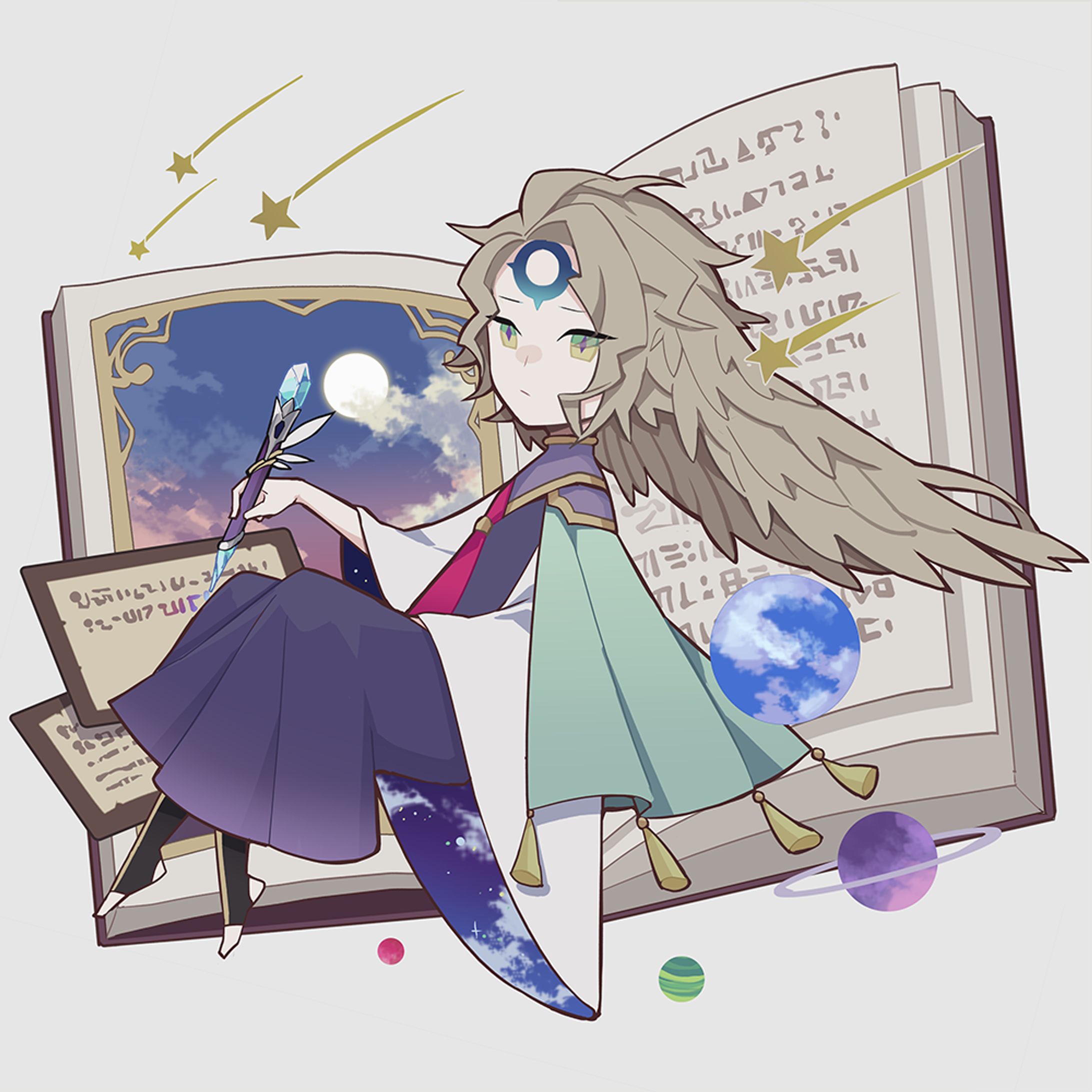 書の天使-1