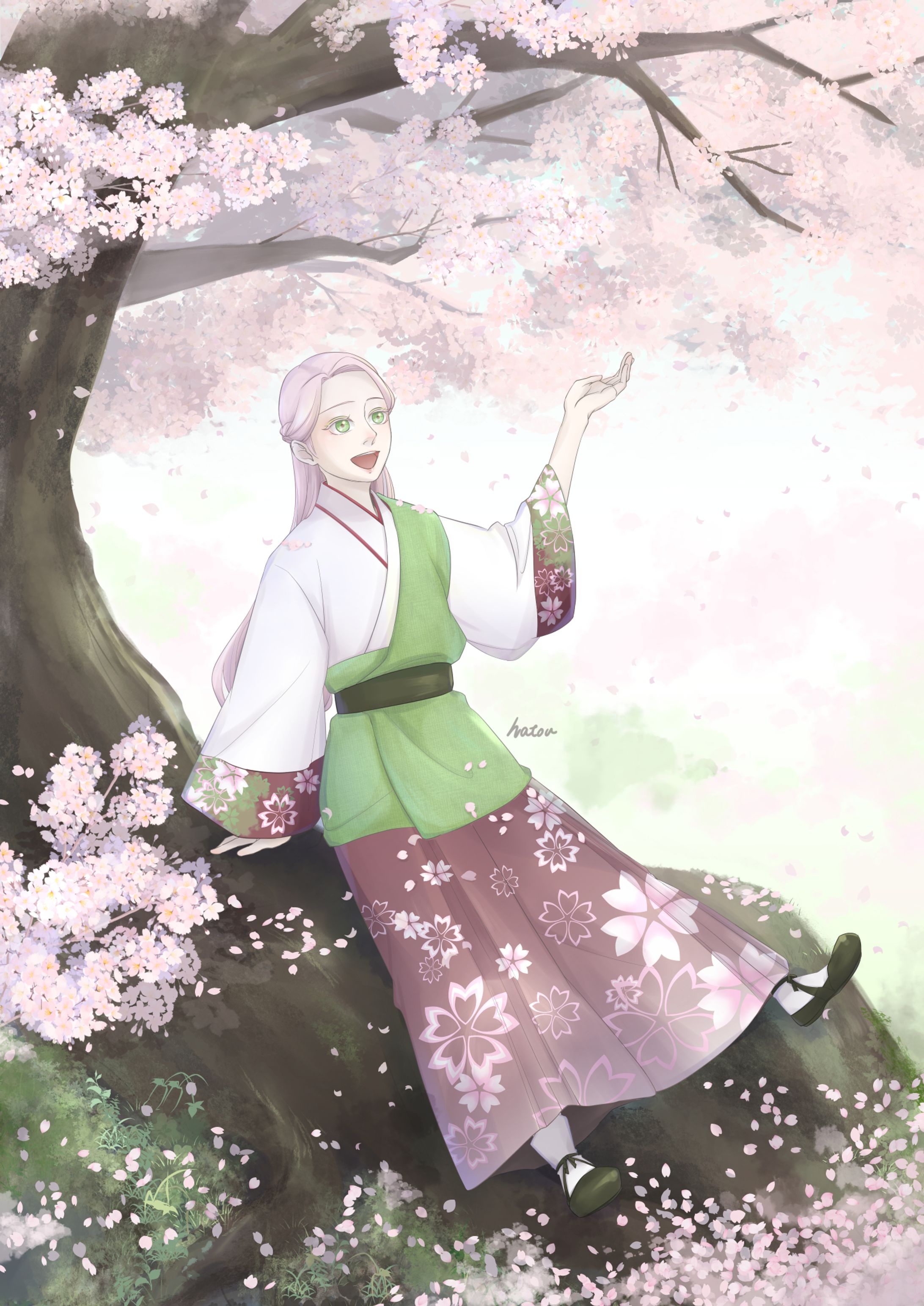 桜カラーイラスト2020-1