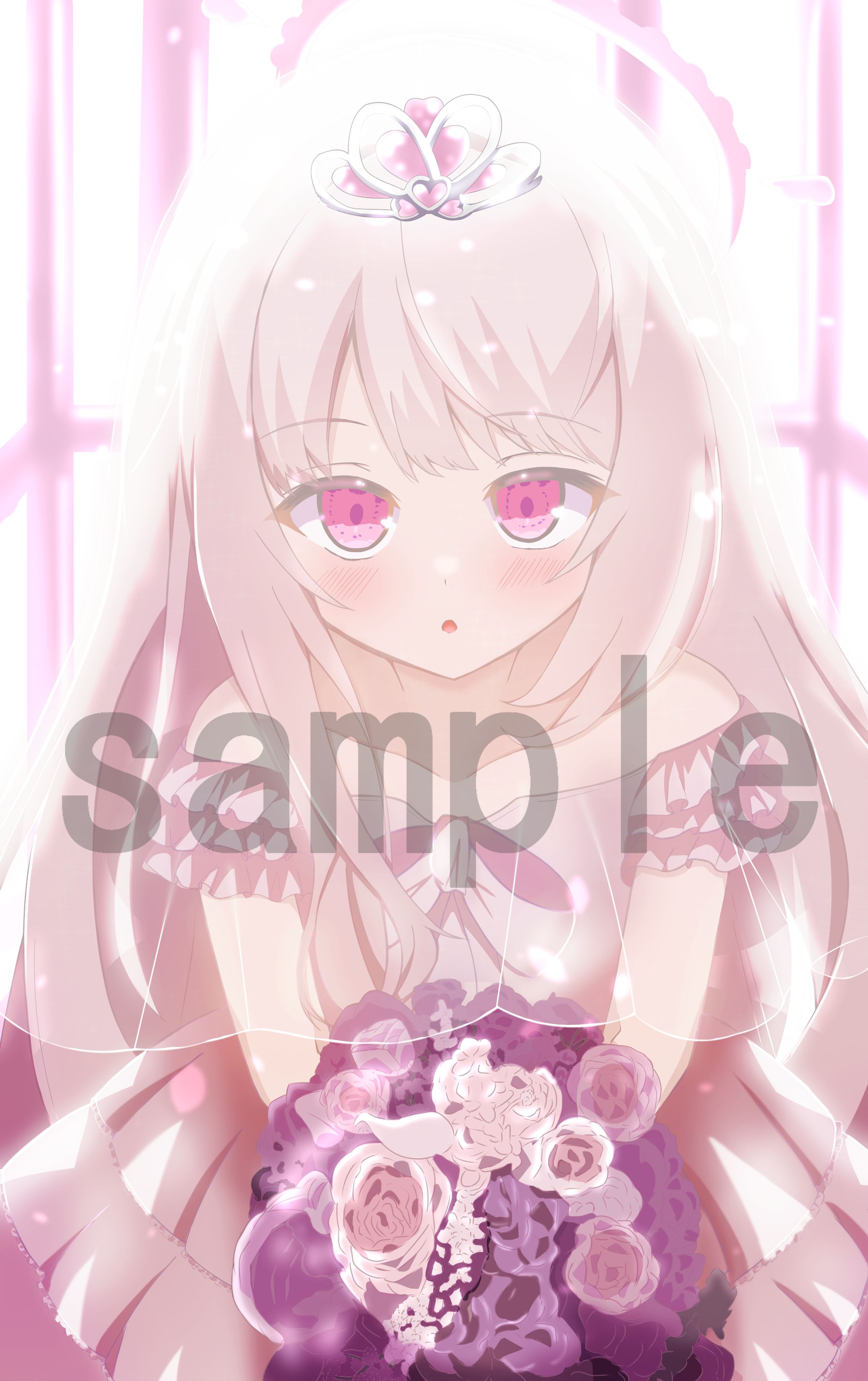 鏡愛しゅくり様ご依頼ジューンブライドイラスト