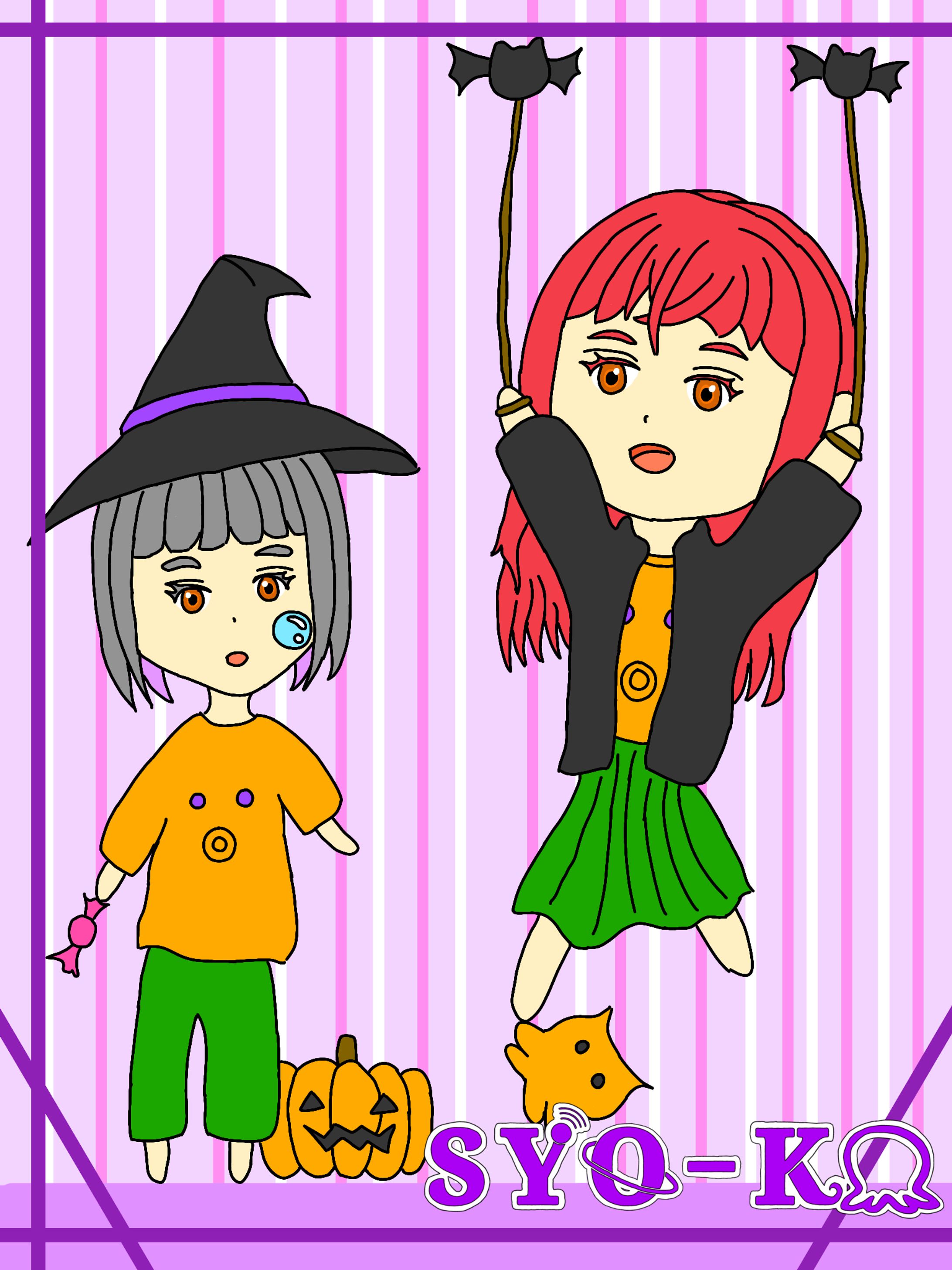 海野姉妹　ハロウィン-1