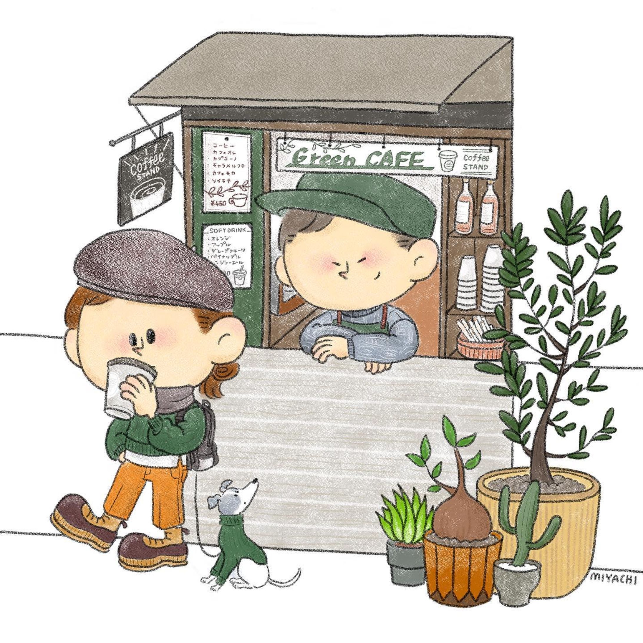 犬と植物が好きな店主
#イラストレーター#イラスト#デジタルイラスト#背景#ファッション#植物#カフェ#犬#イタリアングレーハウンド#イタグレ#いぬのいる暮らし#illustrator#illustration#plants#cafe#dog#italiangreyhound-1