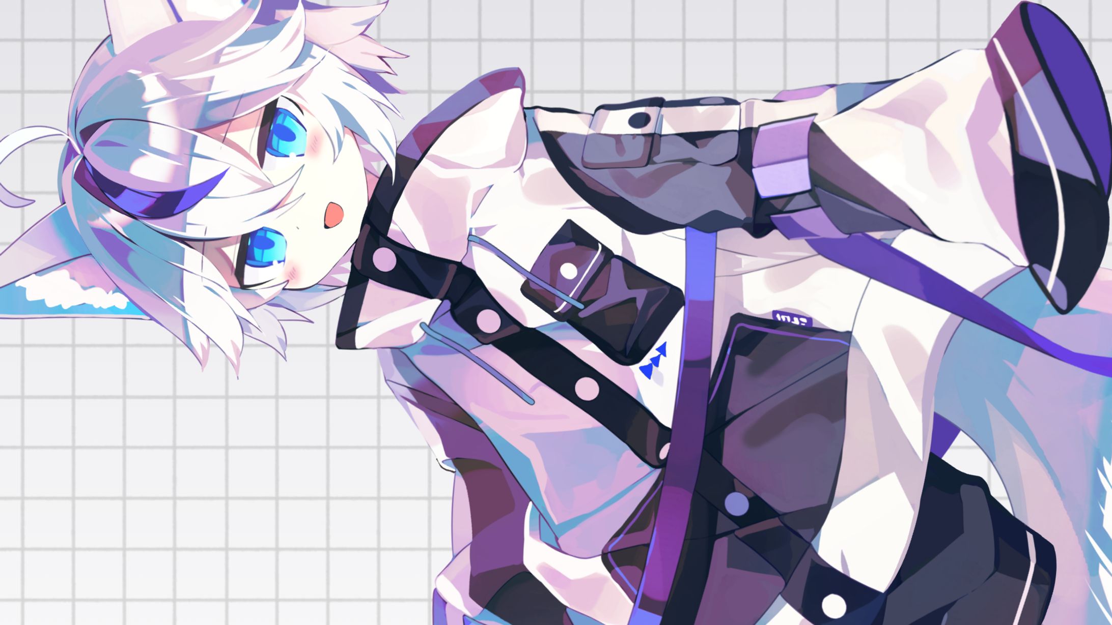 白狐シロ様 配信用イラスト