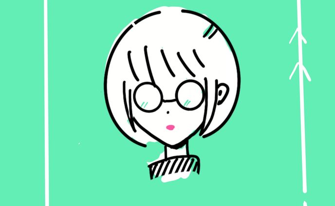 メガネの女の子