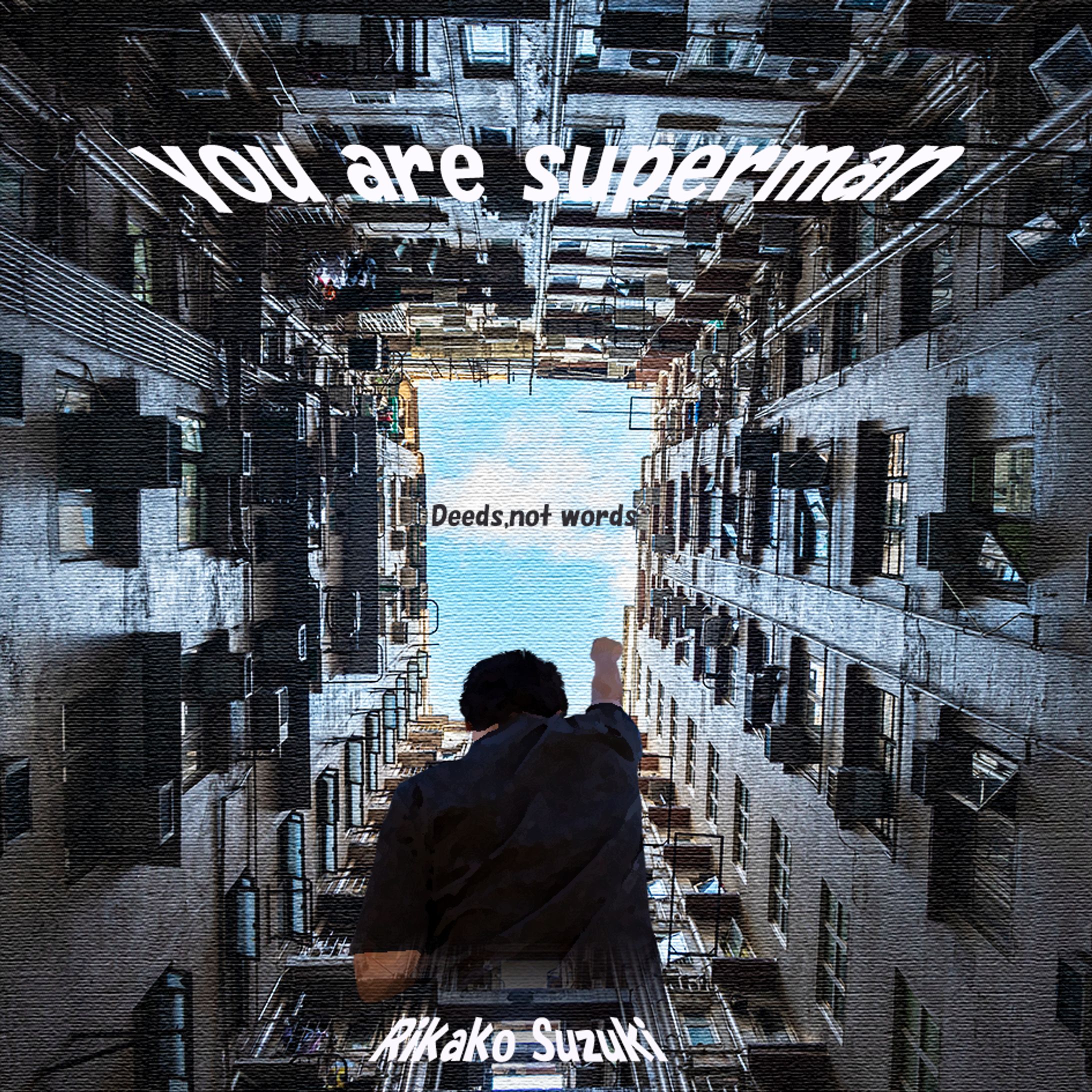 CDジャケット「Deeds, not words」-1