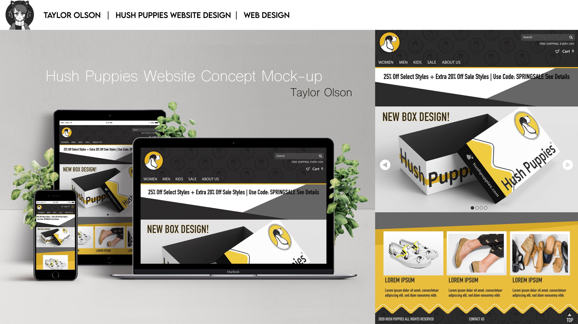 Hush Puppies Web Design-1