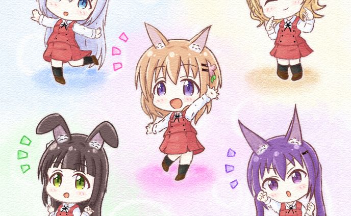 二次創作 ミニキャラ【ご注文はうさぎですか】