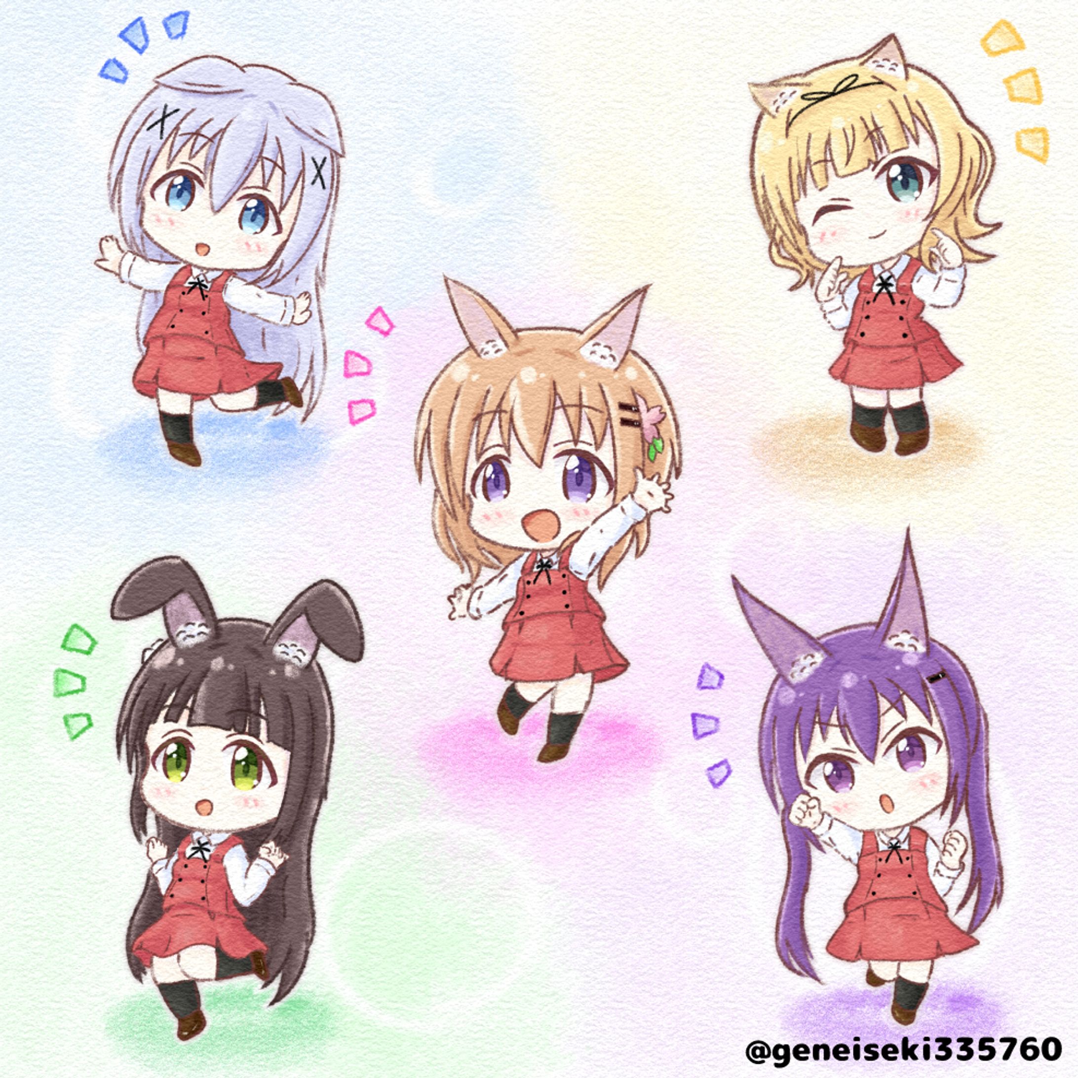 二次創作 ミニキャラ【ご注文はうさぎですか】-1