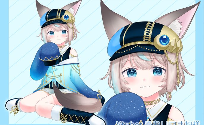 あおいつきね様推しVカードイラスト