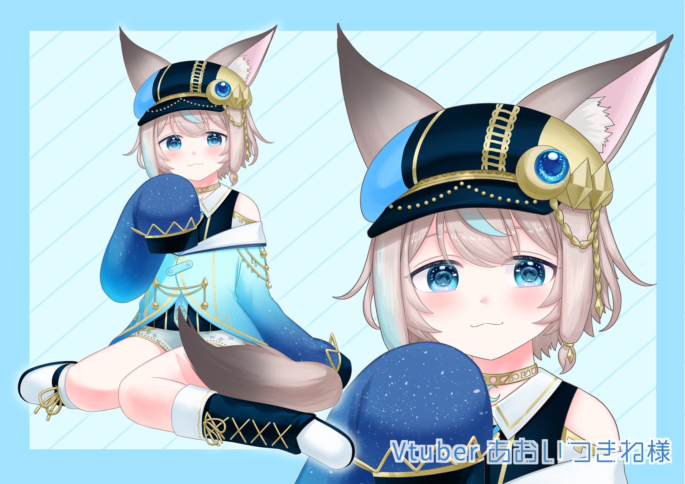 あおいつきね様推しVカードイラスト-1