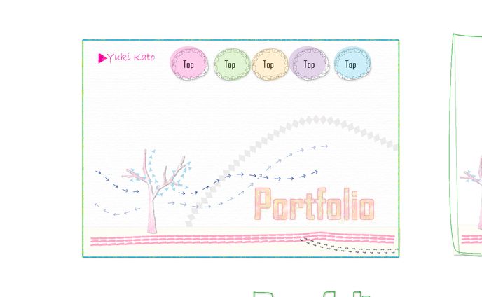 portfolio サイトデザイン