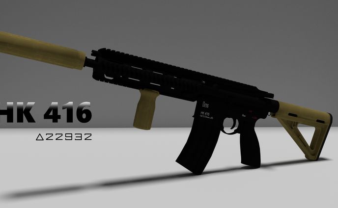 HK 416(3Dモデル)