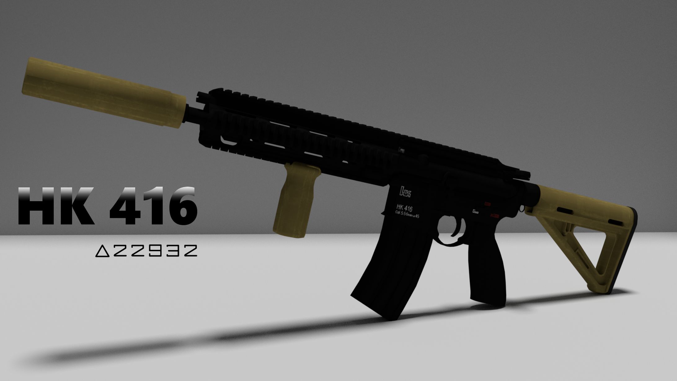 HK 416(3Dモデル)-1