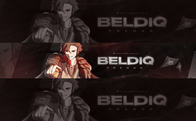 YT Banner Design for Beldiq Freman