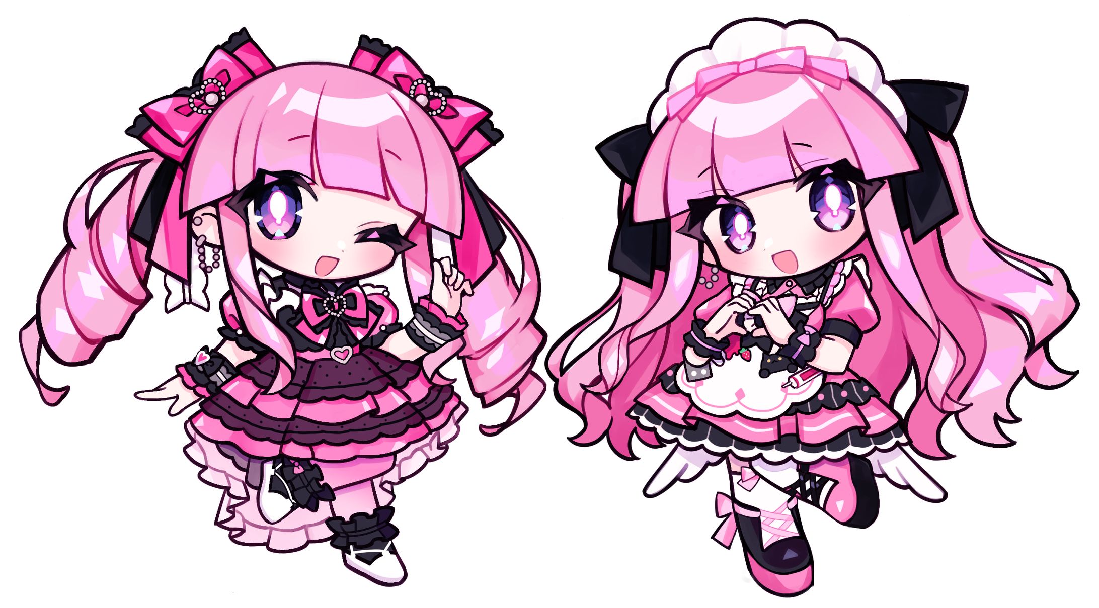 【works】Vtuber / 萌留みみん様 SD+立ち絵イラスト-1