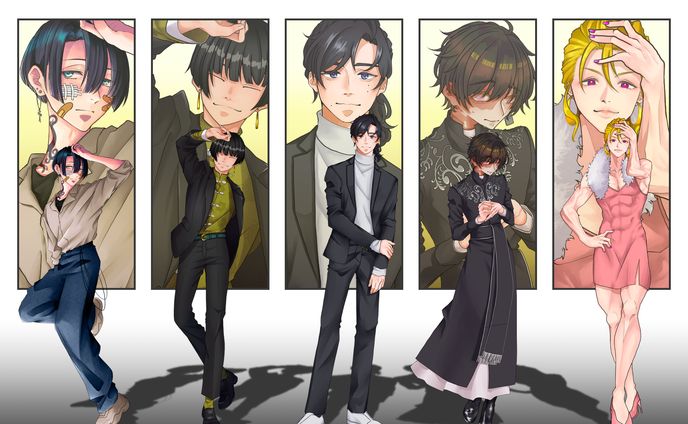 アバター、男性立ち絵
