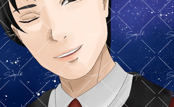twitter、男性イラスト