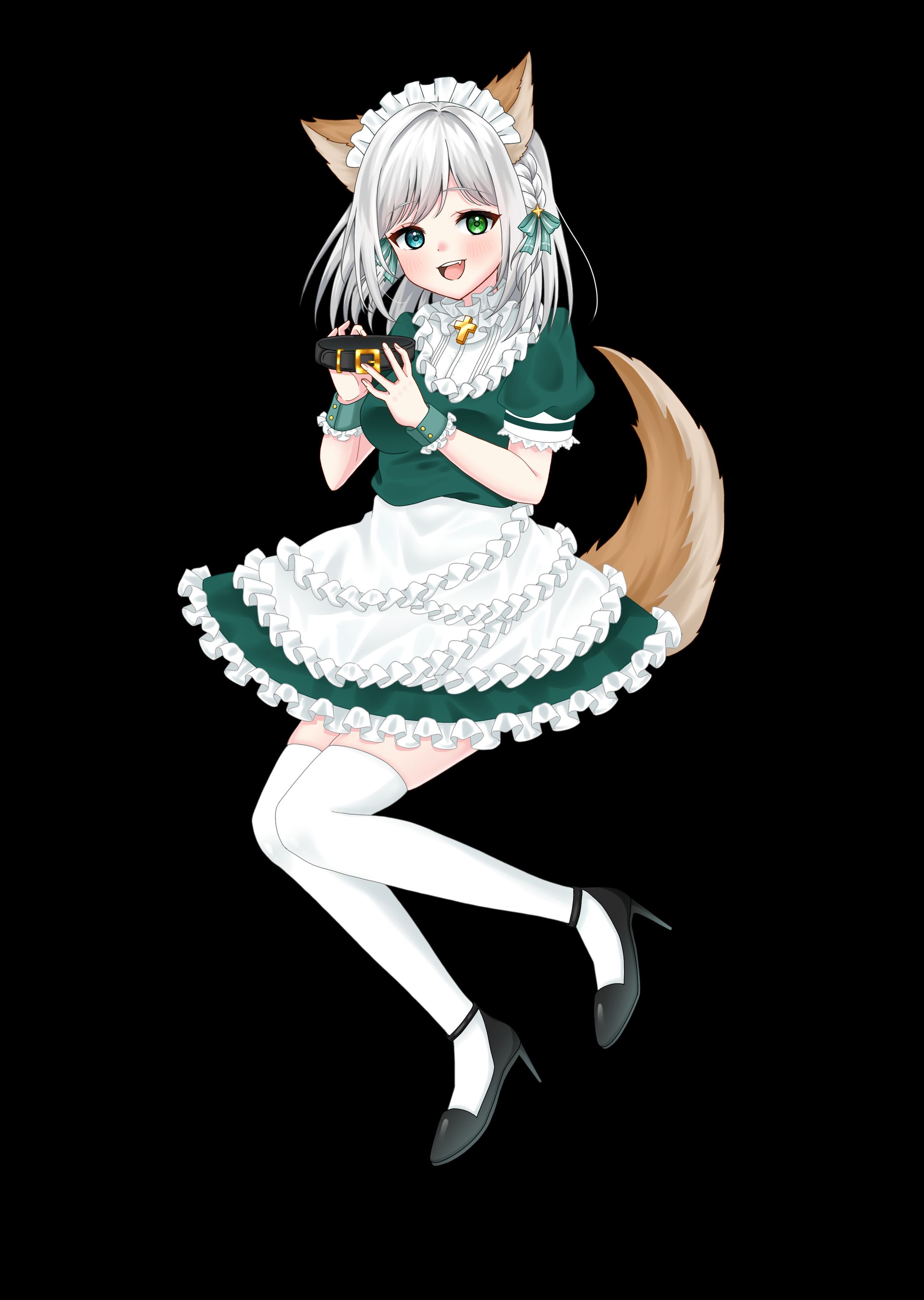 水都 凪彩　犬メイド衣装-1