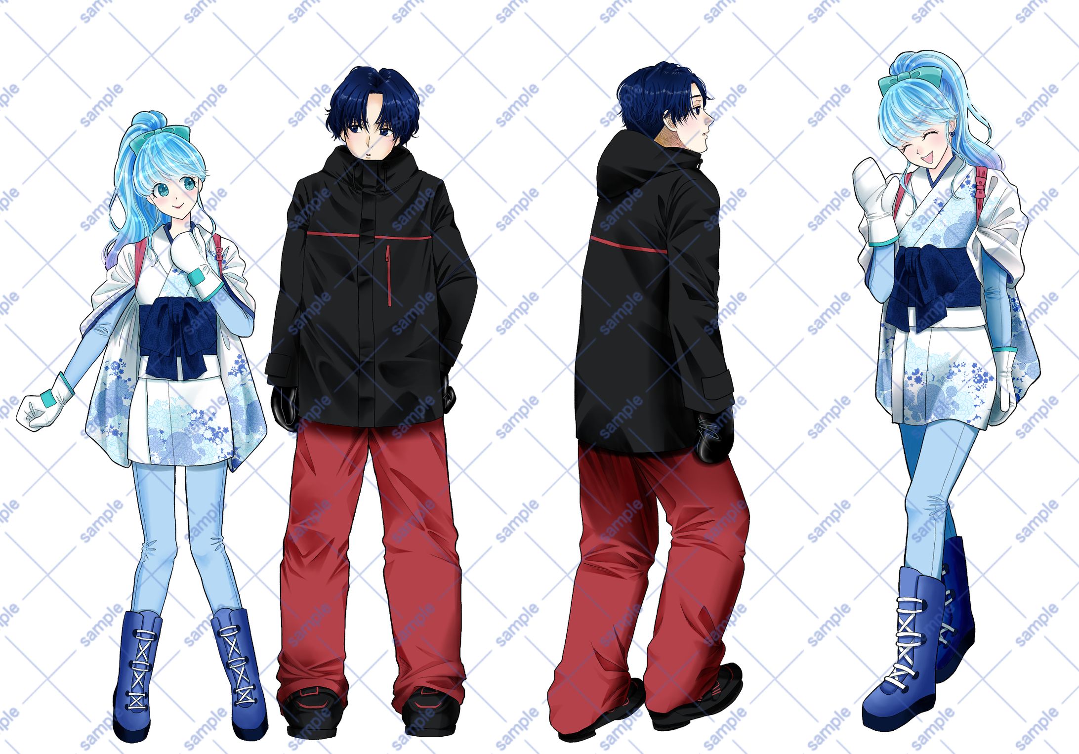 小説の主人公とヒロイン（SKIMA）-1