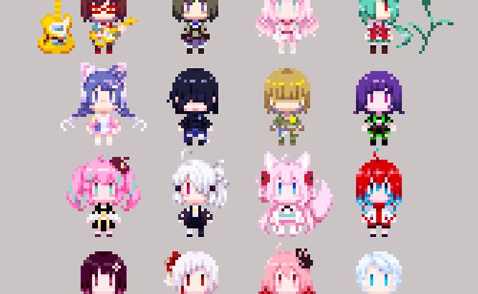 32*32キャラクタードット絵