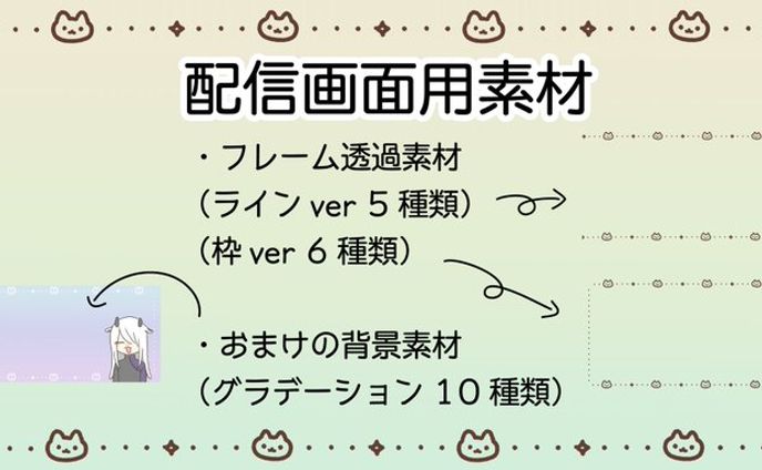 【配信素材】配信画面用素材〜どうぶついろいろ〜