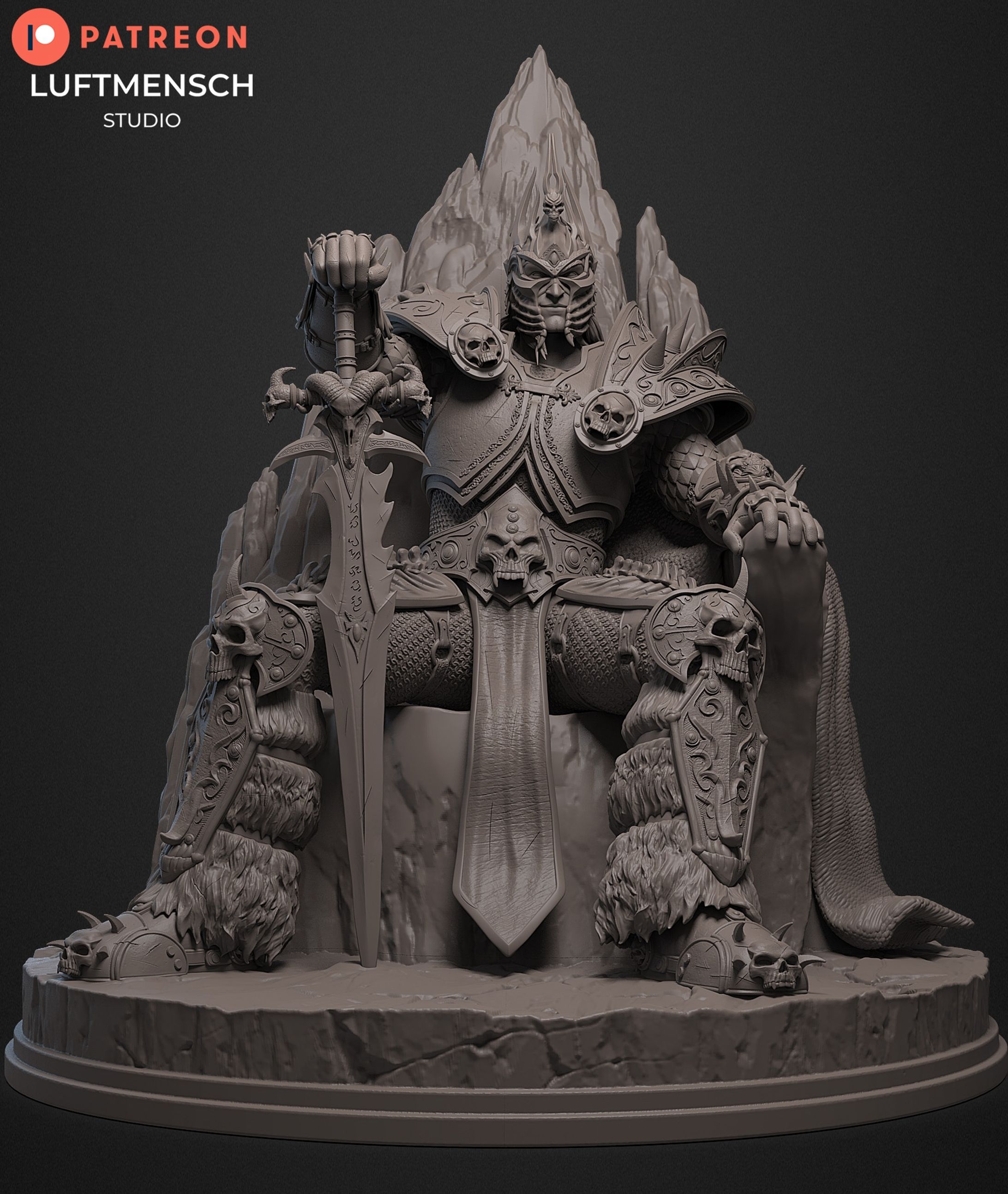 Arthas statue -1