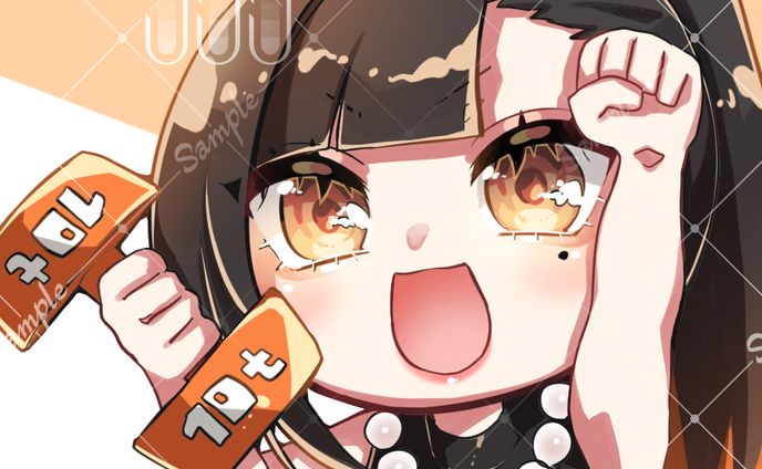 橘花ユヅキ様SDイラスト（サーバースタンプ）