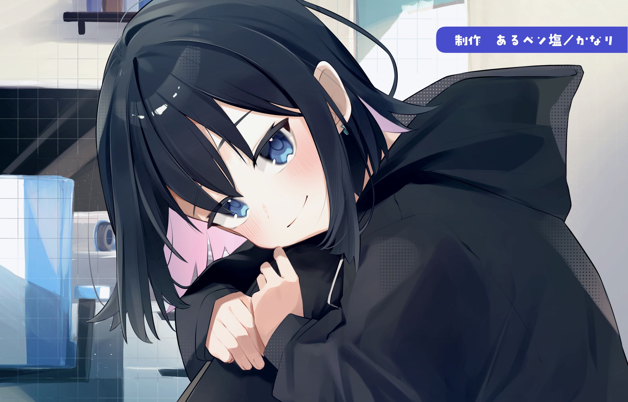 【commission】夜桜れるみぃ様 1周年記念サムネイルイラスト【一枚絵】-1