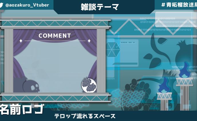 【有償依頼】配信画面2種