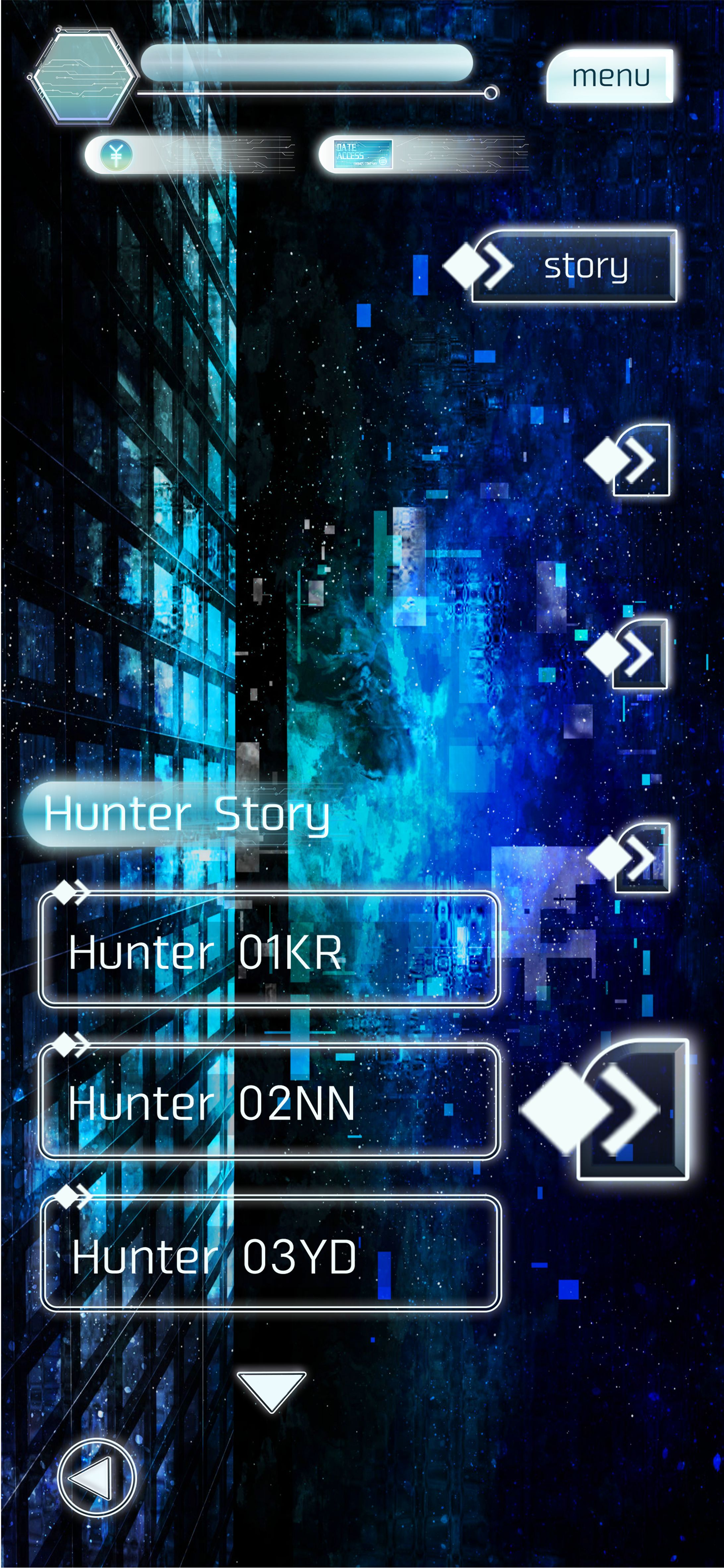【UIデザイン】逃走中~ハンター育成ゲーム~-1