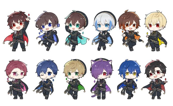 株式会社UMM様 LIVEイベント『せっかくなので またまたまたまた フェスキメ ませんか。』SDイラスト12点