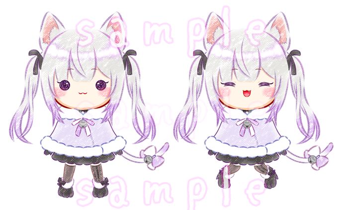 ご依頼｜新衣装ミニキャラ（Vtuber猫〆しあ様 ）