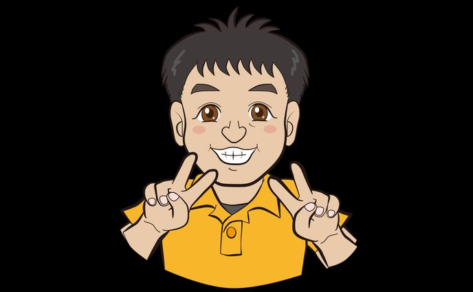 似顔絵　illustratorで制作
