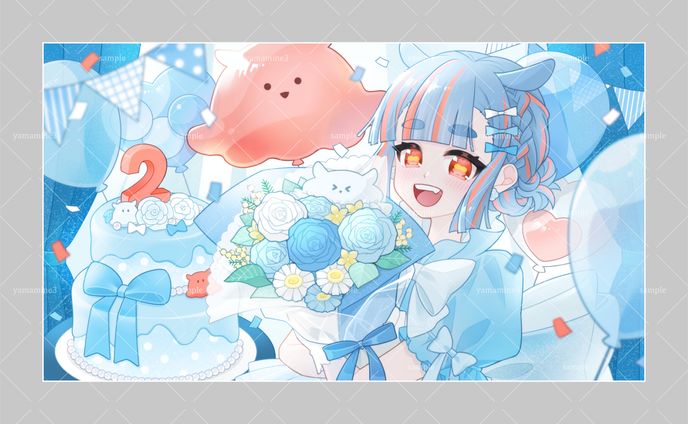 2周年イラスト / およぐのすい様